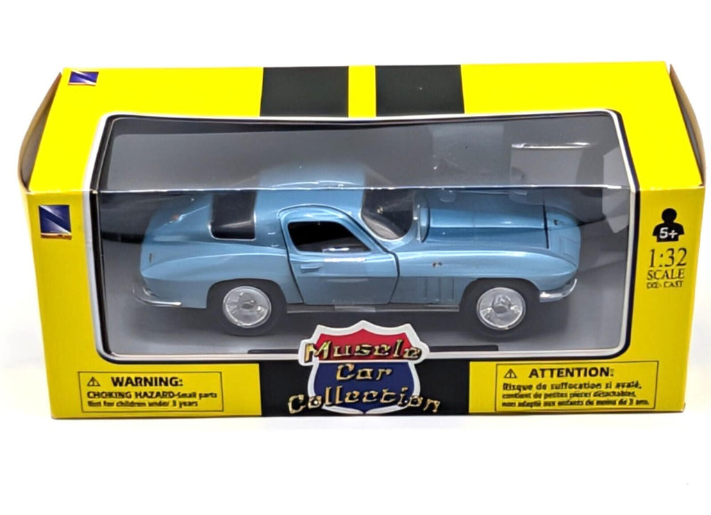NewRay 1965 Chevy Corvette Sting Ray Light Blue 1/32 Muscle Car Collection 51433