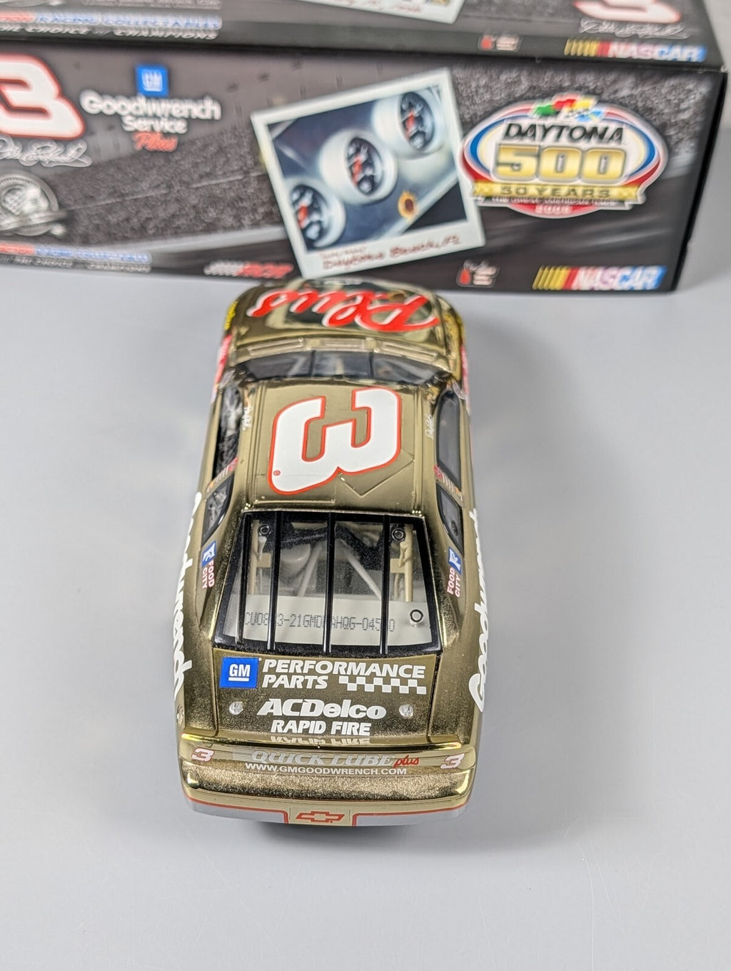Dale Earnhardt #3 Goodwrench 1998 Daytona 500 Win Gold Chrome 1:24 DIN 4560/5004