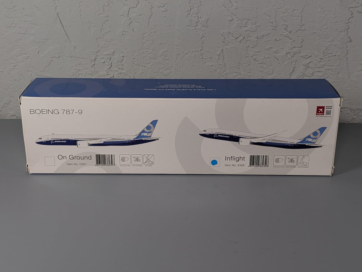 Hogan Wings Boeing 787-9 1:200 Snap-Fit Aircraft Model Inflight 4326 Boxed
