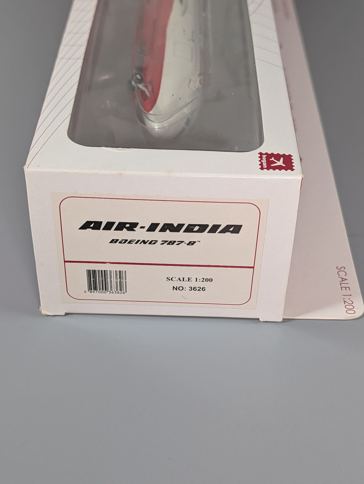 Hogan 1:200 Air India Boeing 787-8 Dreamliner VT-ANC Snap Fit Model No. 3626
