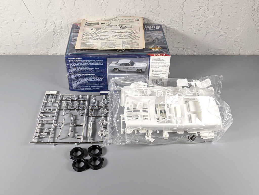 Monogram '64 Mustang Indy 500 Pace Car 1/24 Model Kit 2456 Open Box Unbuilt
