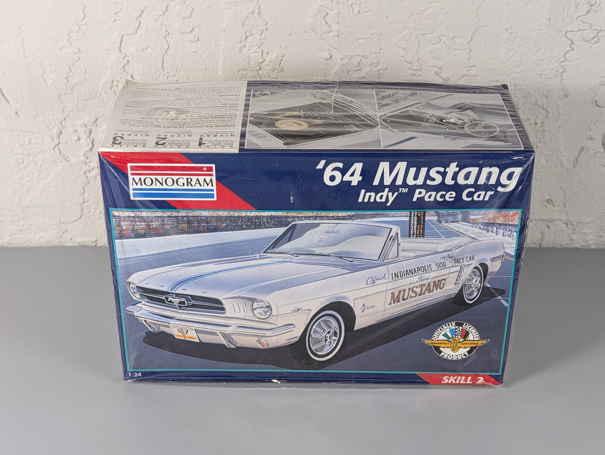 Monogram '64 Mustang Indy 500 Pace Car 1/24 Model Kit 2456 Open Box Unbuilt