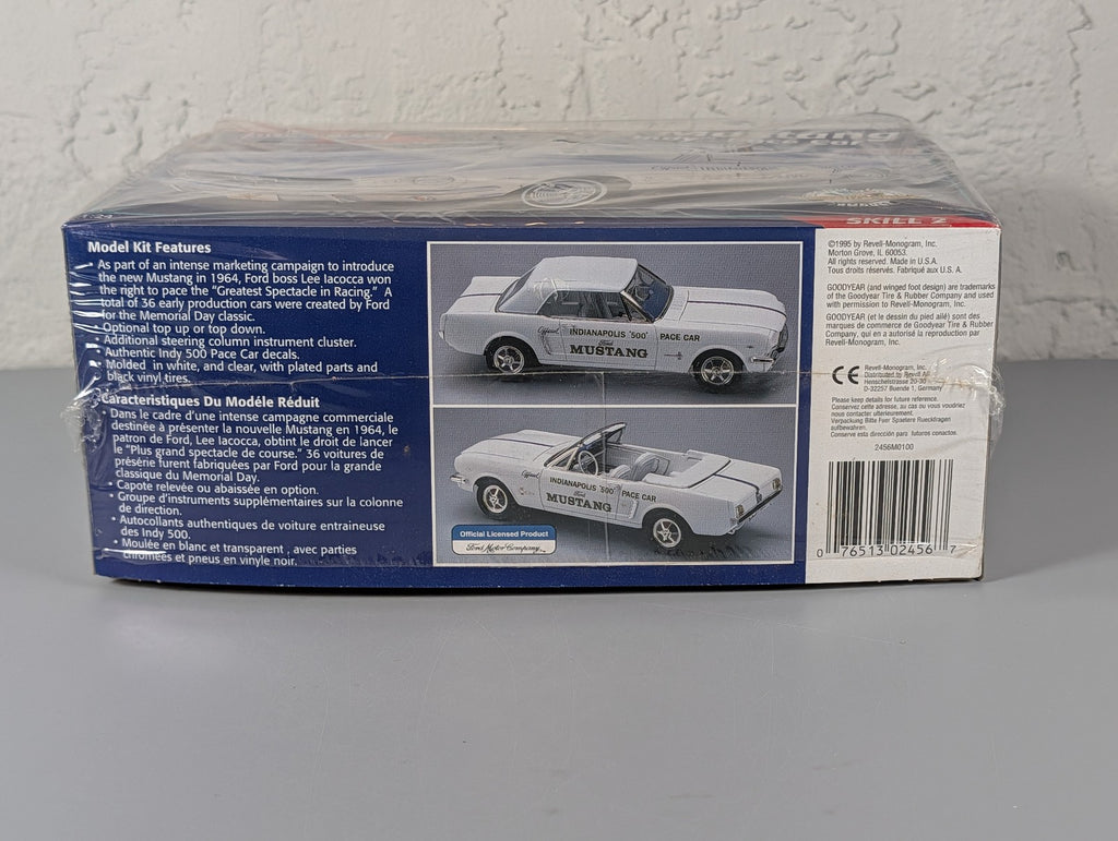 Monogram '64 Mustang Indy 500 Pace Car 1/24 Model Kit 2456 Open Box Unbuilt